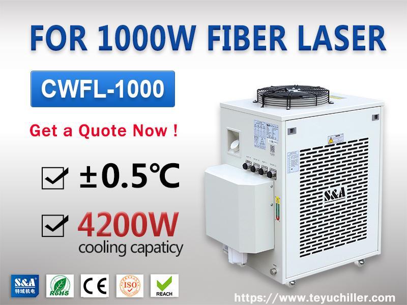 Refroidisseur d'eau pour laser à fibre 1000W