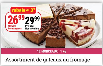 Assortiment de gâteaux au fromage