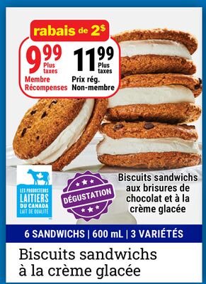 Biscuits sandwichs à la crème glacée